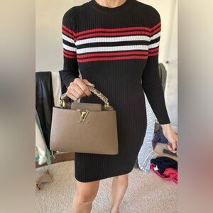 Sweater dress and handbag bundle
